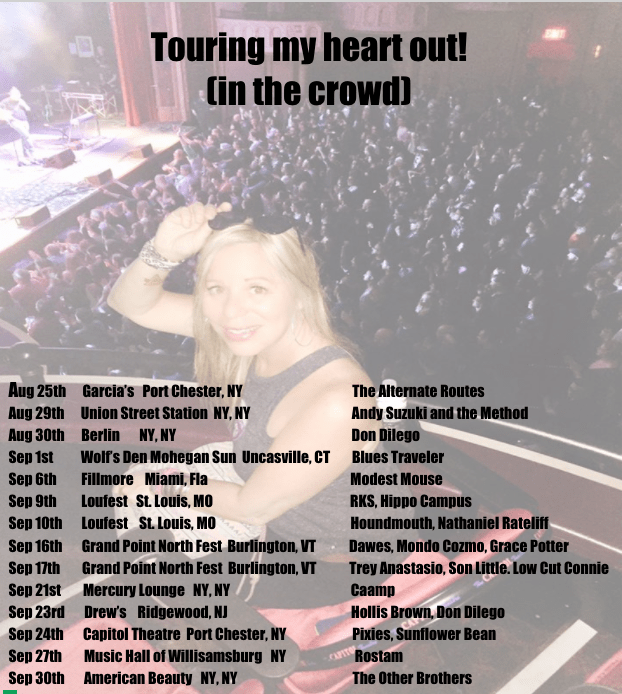 Tour Aug - Sept 2017